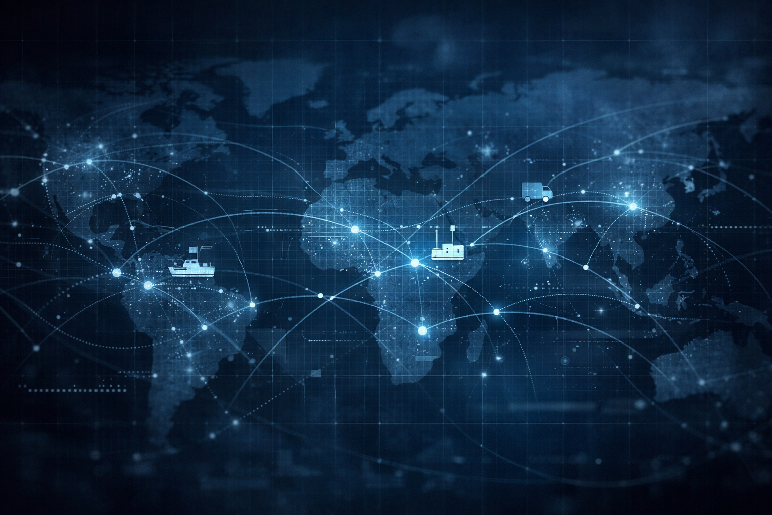 Abstract traceability network background