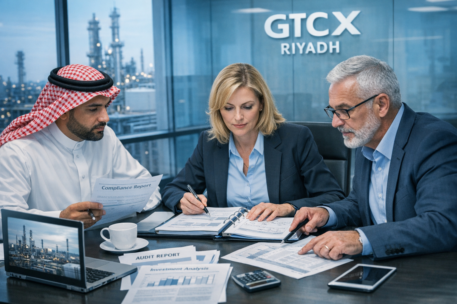 Institutional audit meeting for structured trade program